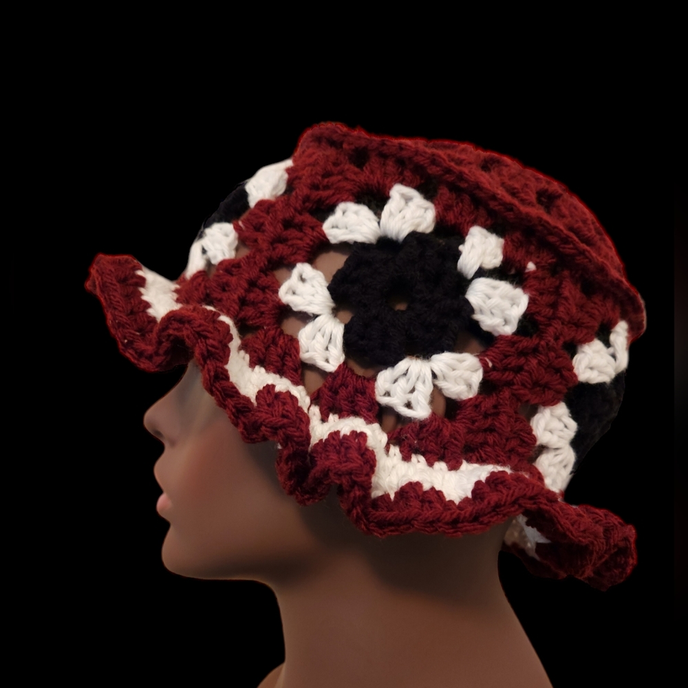 Crochet Granny Square Bucket Hat